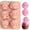 Plastic, variant on Clearance Under $1.36! 1PC Halloween Silicone Baking Mold, 6-Cavity Pumpkin Ghost Candy Tray, Silicone, (One Size, C)