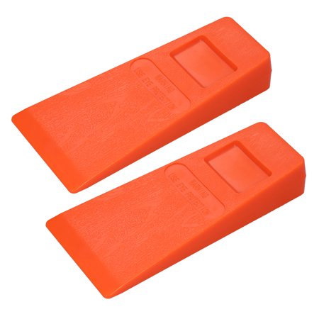 

Tomshoo 2Pcs 14Cm Orange Felling Wedge Felled Chock Tree Cutting Wedge Spiked Wedge Woodcutting Tool