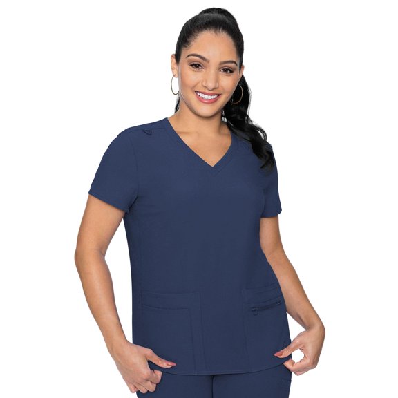 MED COUTURE Women Knit Back Top, Color: Navy, Size: M (8478-NAVY-M)