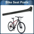 thumbnail image 3 of Unique Bargains Bike Seat Posts 27.2x350mm Bike Saddle Post Seat Tube Carbon Fiber Gloss Black Adjustable Angle Seat 12mm Offset, 3 of 8
