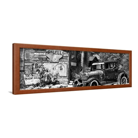 Panoramic - Route 66 - Gas Station - Arizona - United States Framed Print Wall Art By Philippe