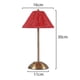 thumbnail image 3 of Lámpara de mesa LED inalámbrica lámpara de mesa táctil de ratán dimmable recargable (rojo), 3 of 8