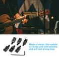 thumbnail image 4 of Dalazy 6X Pont en Métal Remplacé Partie Bouton Électrique Solidité Guitare Inoxydable Professionnelle Fournit une Exécution Fine Léger, 4 of 6