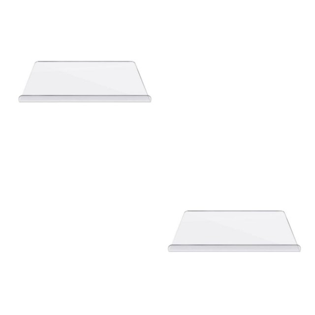 Injueey Tabla de cortar transparente, bloque para cortar carne, fruta, cocina, antideslizante, Irregular, accesorios protectores de encimera 45*35cm 2Conjunto