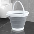 thumbnail image 3 of FLhrweasw Cubo Plástico Plegable 5/10L Portátil para El Interior Al Aire Libre (gris 10L), 3 of 7