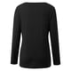 thumbnail image 5 of MHFRRA Camisetas de Mujer para Uso Informal, Otoño e Invierno, Camisetas de Manga Larga con Cuello Redondo para Una Comodidad Diaria. Negro, 5 of 5