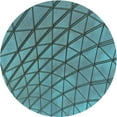 thumbnail image 1 of Ahgly Company Machine Washable Indoor Round Transitional Blue Turquoise Green Area Rugs, 3' Round, 1 of 7