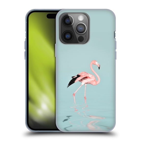 Head Case Designs Officially Licensed LebensArt Beings Flamingo Soft Gel Case Compatible with Apple iPhone 14 Pro