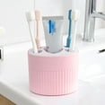 thumbnail image 6 of 1pc High Quality Bathroom Pendulum Toothbrush Holder Toothpaste Toothbrush Shelf Organiser (Blue), 6 of 7