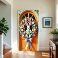 thumbnail image 6 of SLYNSHome Easter Door Cover for Front Door Spring Decorations Easter Bunny Door Cover Rabbit Easter Holiday Party Photography Background Decor, 6 of 6