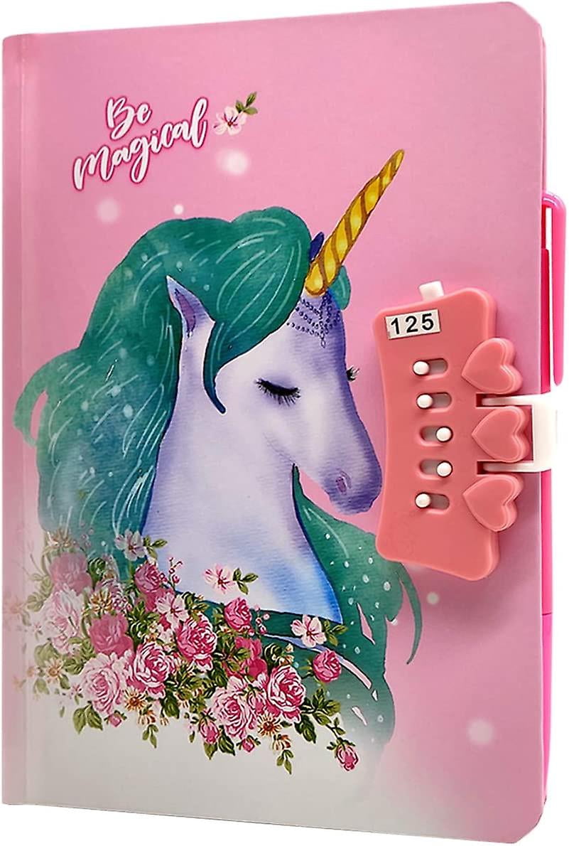 Diario secreto para niñas, diario de unicornio con lentejuelas ...