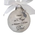 thumbnail image 3 of Billuyoard Bola de plumas Ángel en adorno conmemorativo signo decoraciones conmemorativas para papá mamá decoración familiar bola Navidad decoración Decoración del hogar papá Billuyoard HA003103-01, 3 of 6