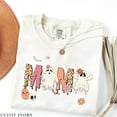 thumbnail image 3 of T-Shirt Mama Spooky Season Vibes Women's Comfort Colors T-Shirt with Cute "Mama" Design for Halloween, 3 of 7