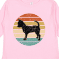 thumbnail image 4 of Inktastic Chihuahua Dog Retro Sunset Boys or Girls Long Sleeve Toddler T-Shirt, 4 of 5