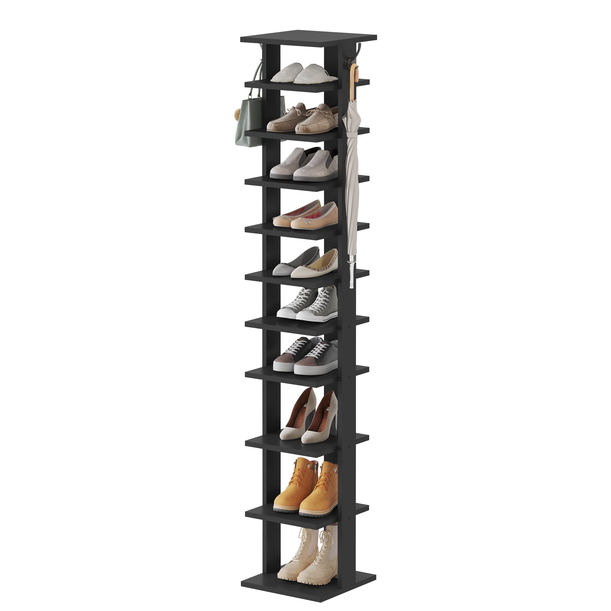Yusong 11Tier Shoe Rack, Entryway Shoe Tower,Vertical Shoe Organizer