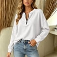 thumbnail image 6 of BUIGTTKLOP Womens Sweatshirts Half Zip Pullover Tops Long Sleeve Shirts Fall Winter Clothing, 6 of 8
