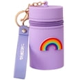 thumbnail image 1 of Keychain Pouch Portable Cartoon Decor Storage Bag with Zipper Closure Wrist Strap Mini Cosmetic Bag Silicone Storage Bag Keychain Cosmetic Pouch, 1 of 8