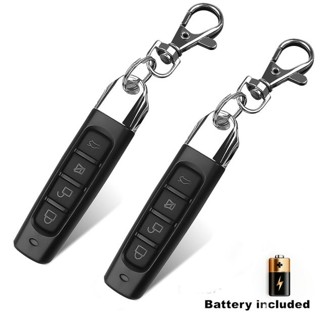 433MHZ Remote Control Garage Gate Door Opener Remote Control Duplicator Clone Cloning Code Car Key 2pcs