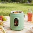 thumbnail image 5 of zhangmingg Multifunctional Portable Ceramic Glazed Cooking Pot with Steamer and Digital Timer for Meals Preparation, 5 of 5