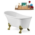 thumbnail image 2 of 59" Streamline N347BGL-IN-BGL Clawfoot Tub and Tray With Internal Drain, 2 of 10