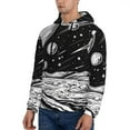 thumbnail image 3 of Kdxio Cosmic Landscape Celestial Art Print Mens Casual Hooded Collar Drawstring Hoodies Pullover Sweatshirts Casual Long Sleeve Shirts-3X-Large, 3 of 7
