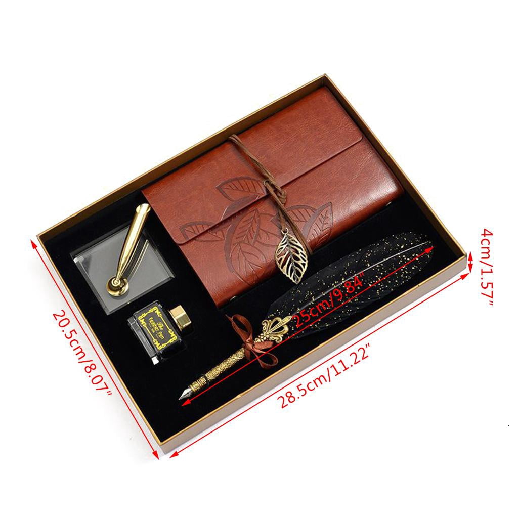 Ywmsfl Retro Calligraphy Dip Pen Writing Ink Notebook Fountain Pens Stationery