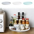 thumbnail image 1 of Fiudx Estante Giratorio de Cocina con Rotación de 360°, Diseño Compacto, Gran Capacidad de Carga, Organizador Multiusos, Ideal para Cocina y Dormitorio, Color Blanco, Azul y Gris, 32,5 X 32,5 X 2 Cm., 1 of 7
