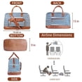 thumbnail image 3 of Bolsa De Ejercicios Bolsas de separación secas y húmedas Bolsa de entrenamiento ligera de lona (franja azul y blanca) Sywqhk Para Estrenar, 3 of 7