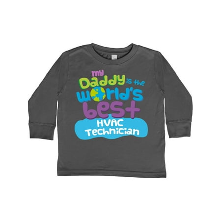 

Inktastic World’s Best HVAC Technician Daddy Gift Toddler Boy or Toddler Girl Long Sleeve T-Shirt