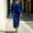 Blue, variant on Sentmoon Dress Women Solid Color Long Sleeve Dressy Dresses for Women Relaxed Fit Maxi Dresses for Club and Bar