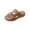 Brown, variant on Women's Slippers Solid Color Buckle Strap Wedge Summer Beach
