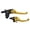 golden, variant on Motorcycle Universal CNC Aluminium ASV Brake Clutch Levers Handle For KTM Honda Kawasaki Yamaha XR50