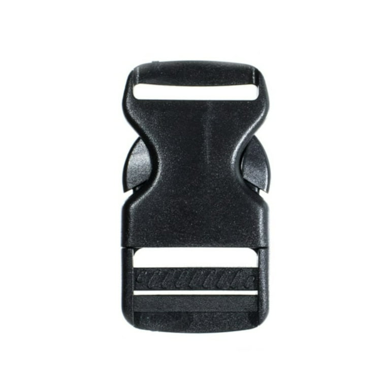 1 1/4 Inch Side Quick Release Plastic Black Buckles 