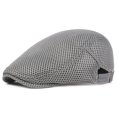 thumbnail image 2 of Minzimin Mens Breathable Mesh Summer Hat Adjustable Newsboy Beret Ivy Cap Cabbie Flat Cap, 2 of 6