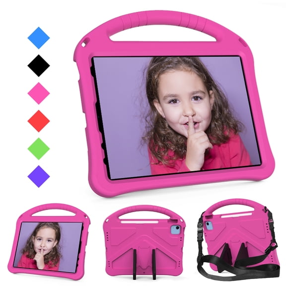 Mynvo Protective Case for Appe iPad A16 11th Generation 2025 11 Inch/ iPad 10th Generation 10th Generation 10.9" 2022, with Shoulder Strap Kickstand Bumper Lightweight Cover for Kids