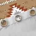 thumbnail image 4 of Homewish Brown Aztec Black Out Curtains, Bohemian Geometric Curtains Pack of 2 (42x63 Each), Rustic Lodge Cabin Farmhouse Bedroom Curtains, Luxurious Home Decor, 4 of 6
