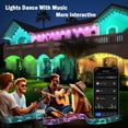 thumbnail image 4 of Permanent Outdoor Lights, 100ft Smart RGB+IC Outdoor Lights with 72 Scene Modes, 60 LED Eaves Lights IP67 Waterproof for Holidays, Party, Daily, Compatible with Alexa, Google Assistant, 4 of 13