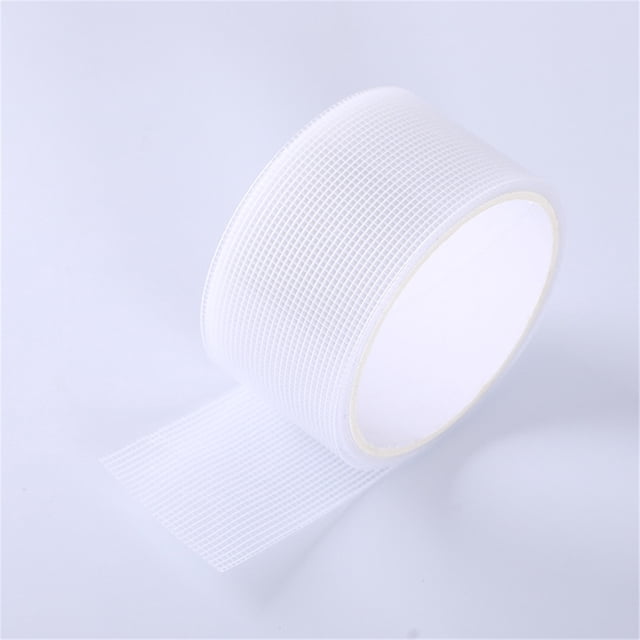Mistaha Mesh Screen Window Repair Tape Patch Kit - Self-Adhesive Fix for Holes, Tears, and Damages - Glass Fiber Material - Easy to Use - Multipurpose - Waterproof - White 5cmx2m