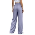 thumbnail image 6 of Yyeselk Womens Wide Leg Sun Protection Pants Lightweight Baggy Stretch High Waisted Slacks Drawstring Casual Joggers Trousers Purple M, 6 of 7