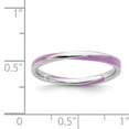 thumbnail image 2 of Sterling Silver Twisted Purple Enameled Ring, 2 of 6