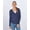 Navy Heather, variant on Boxercraft BW1301 Women's Cuddle Soft Wrap Top-Navy Heather-XS
