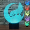 thumbnail image 1 of 3d Wolf Night Light Animal Table Lamp Decor Table Desk Optical Illusion Lamps 7 Color Changing Lights Led Table Lamp Home, 1 of 5