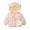 Pink, variant on Coats For Girls 4-5 Years Winter Coat Animal Go Kart Print Thickened Warm Jacket Kids Outerwear Long Sleeve Tops Classic Clothes Green