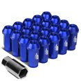 thumbnail image 1 of J2 Engineering LN-T7-013-125-BL J2 Engineering 7075 -T6 Forged Aluminum M12x 1.25 20Pcs 50mm Height Open -End Lug Nut Sets w / Socket Adapter Blue, 1 of 6