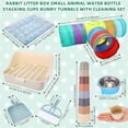 thumbnail image 3 of 34 Pcs Rabbit Starter Kit Rabbit Litter Box Small Animal Water Bottle Stackin..., 3 of 7