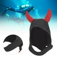 thumbnail image 3 of Cute Diving Hat,  Diving , Devil Horns Shape for Diving Swimming small devil red, 3 of 8