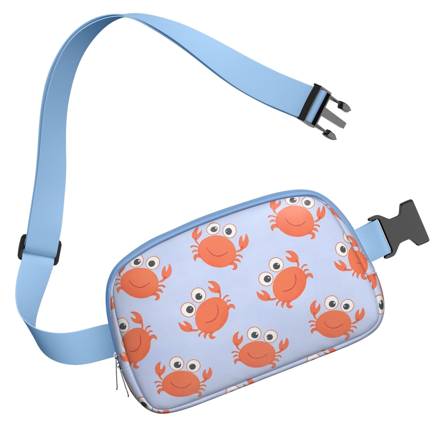 Waist Bag Fashion Waist Packs Bag with Adjustable Strap Marine Adorable Crab HandsFree Running Belt for Jogging for Travel Daily Leisure