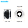 thumbnail image 2 of Uxcell 70mm 78A Soft Cruiser Wheels Street Wheels Skateboard Wheel Replacement PU Clear Black 4 Pack, 2 of 5