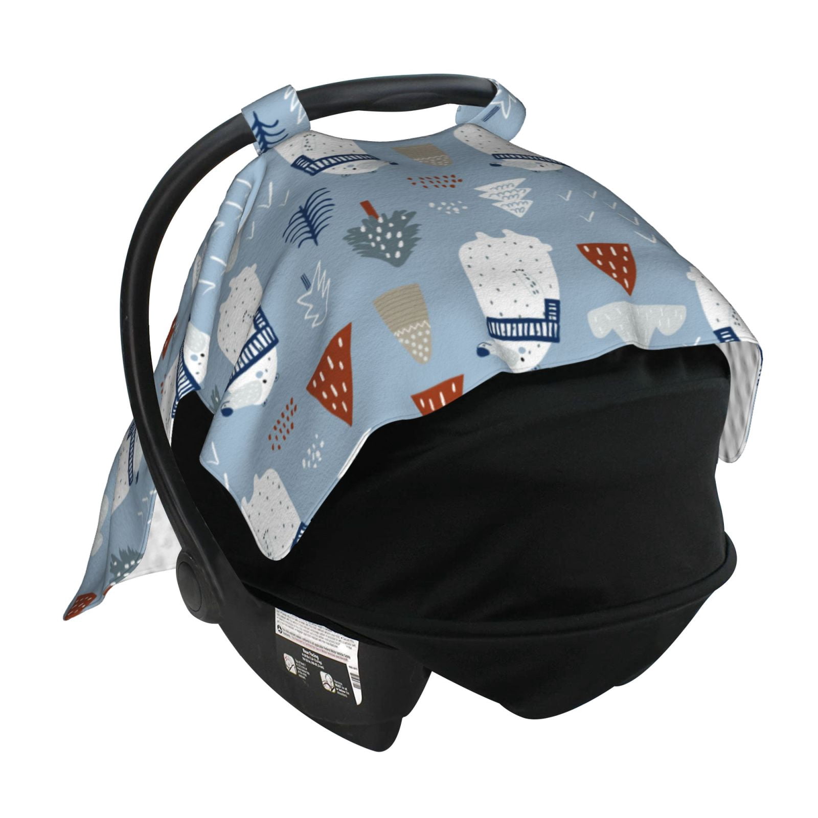 Car Seat Cover Baby - winter Scarf beer Breathable Infant Car Seat Cover for Baby Carseat, Lightweight Comfort Baby Essentials Must Haves Newborn Stuff for Girl Boy
