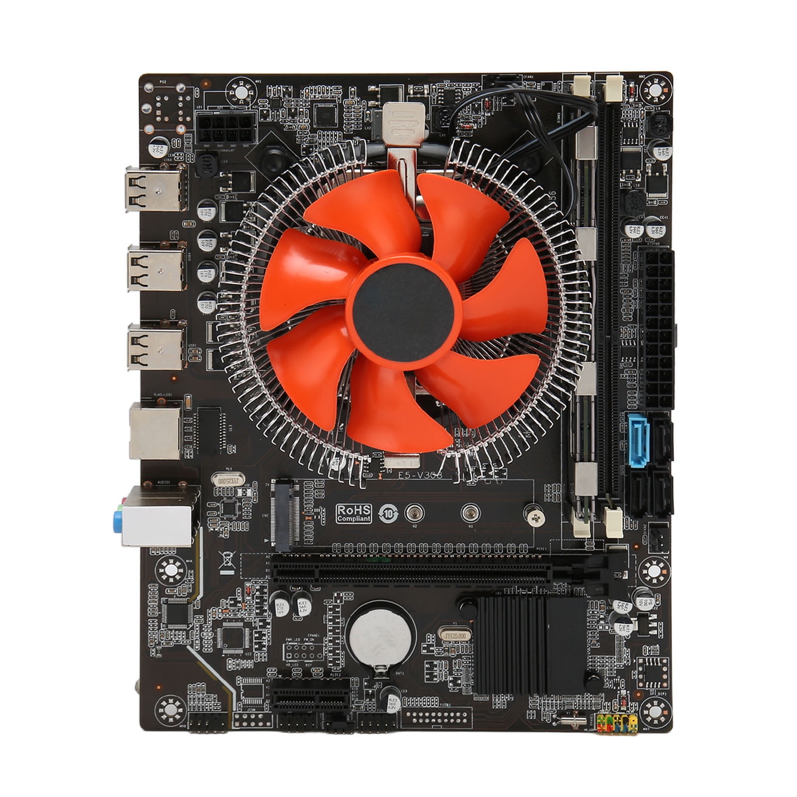 Gaming PC Motherboard Dual Indicator Light Motherboard CPU Combo Gigabit Card X79 6 Cores DDR3 for Desktop PC Walmart